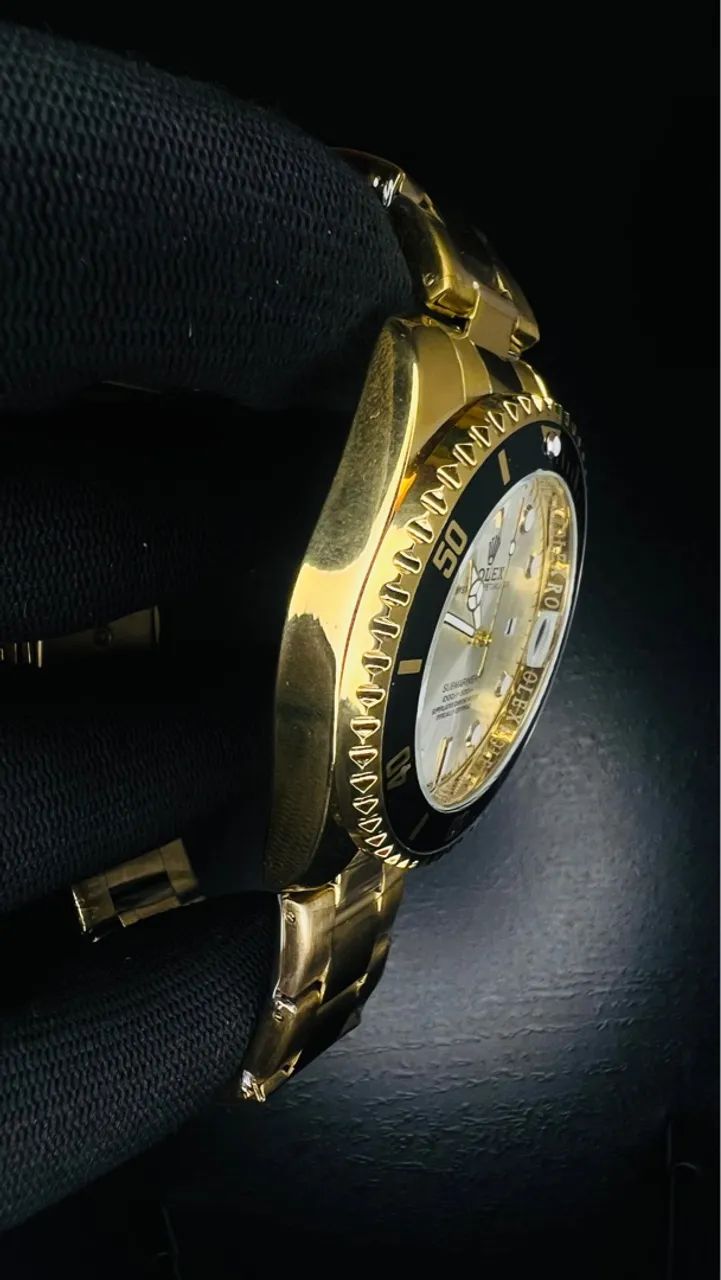Relógio Rolex Submariner Dourado  - Foto 2