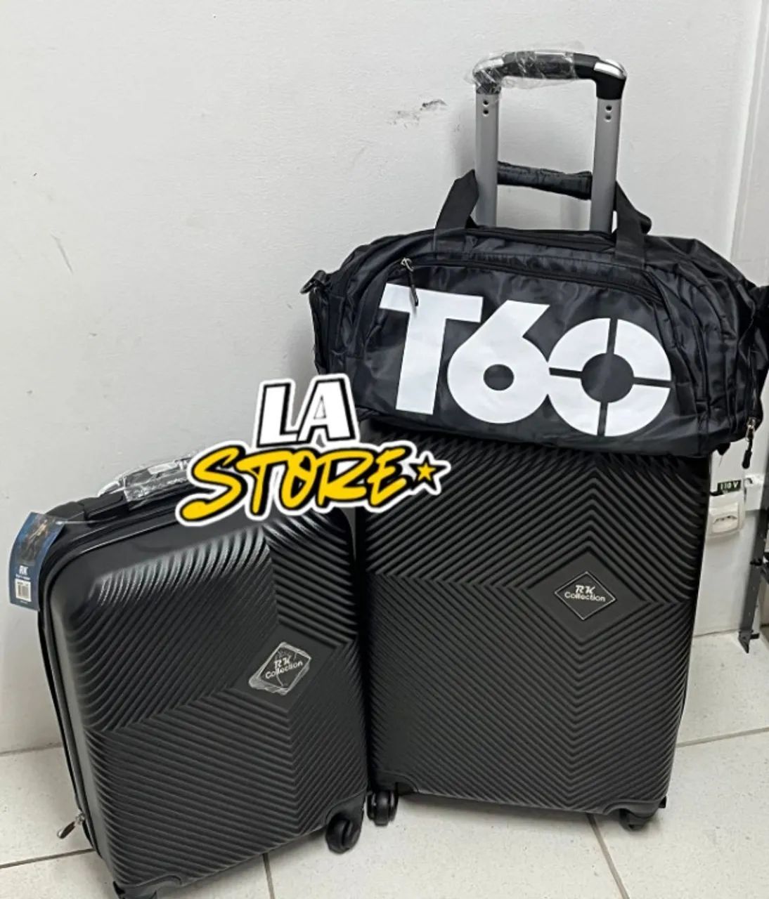 kit mala 10kg e mala 23kg e bolsa t60 