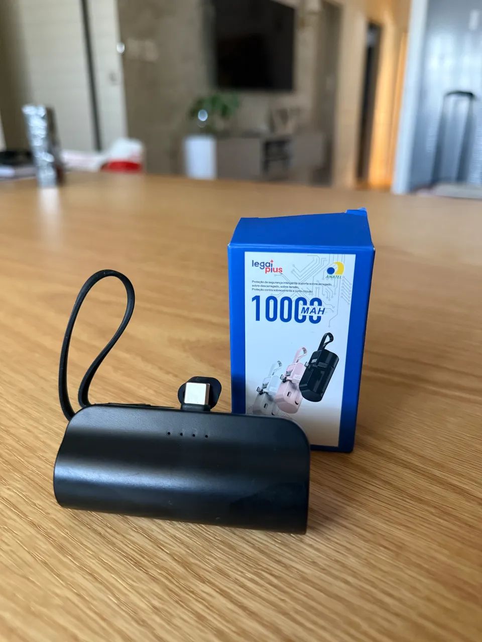 Bateria externa compacta IPhone/USB C/ Lightning / com Base  - Foto 3