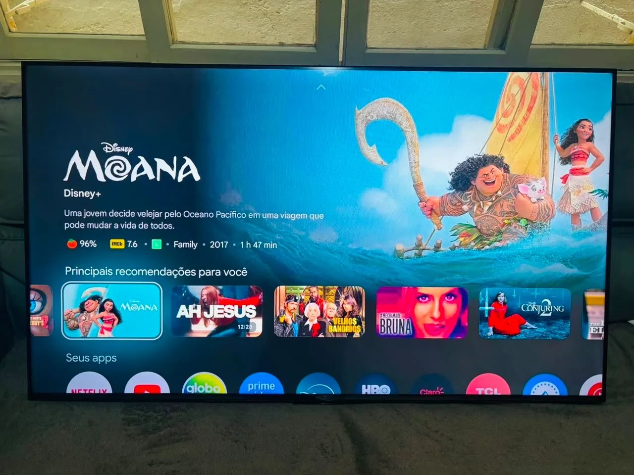 Barbada smart TCL 55 polegadas impecável  - Foto 3