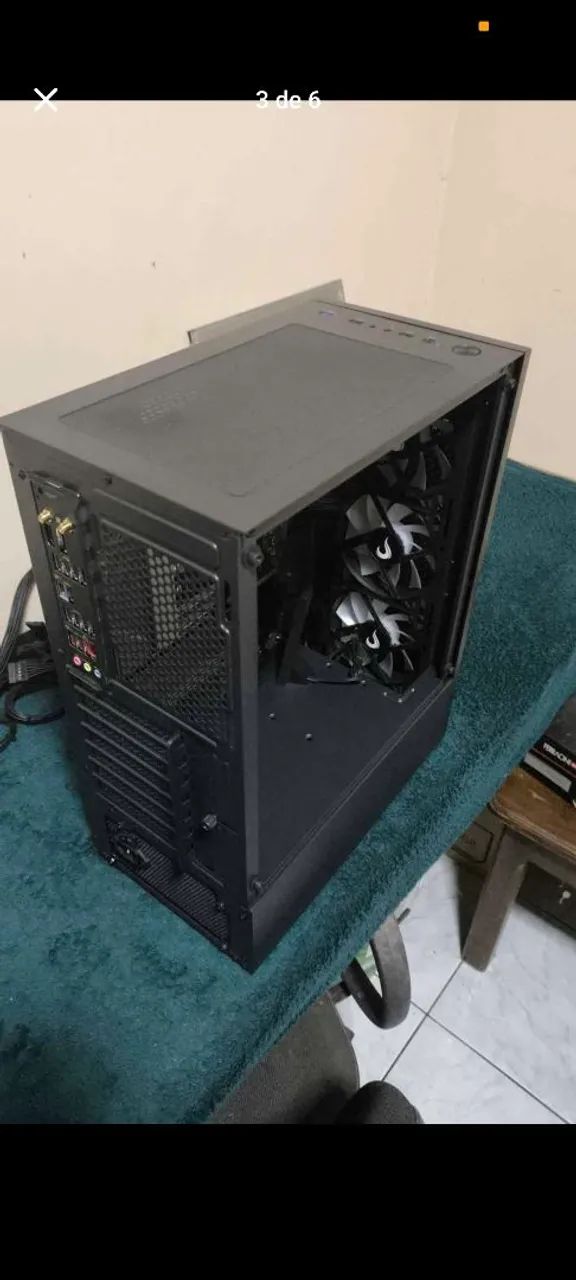 Gabinete Rise Mode Black Wave ARG  - Foto 5
