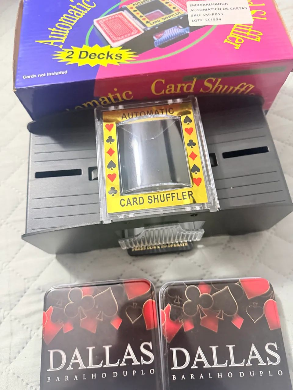 Embaralhador automático de cartas com 2 baralhos Dallas  - Foto 5