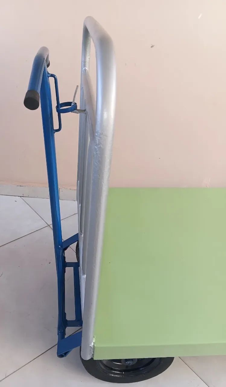 Carrinho Plataforma em Aço - Usado (excelente estado) - Foto 5
