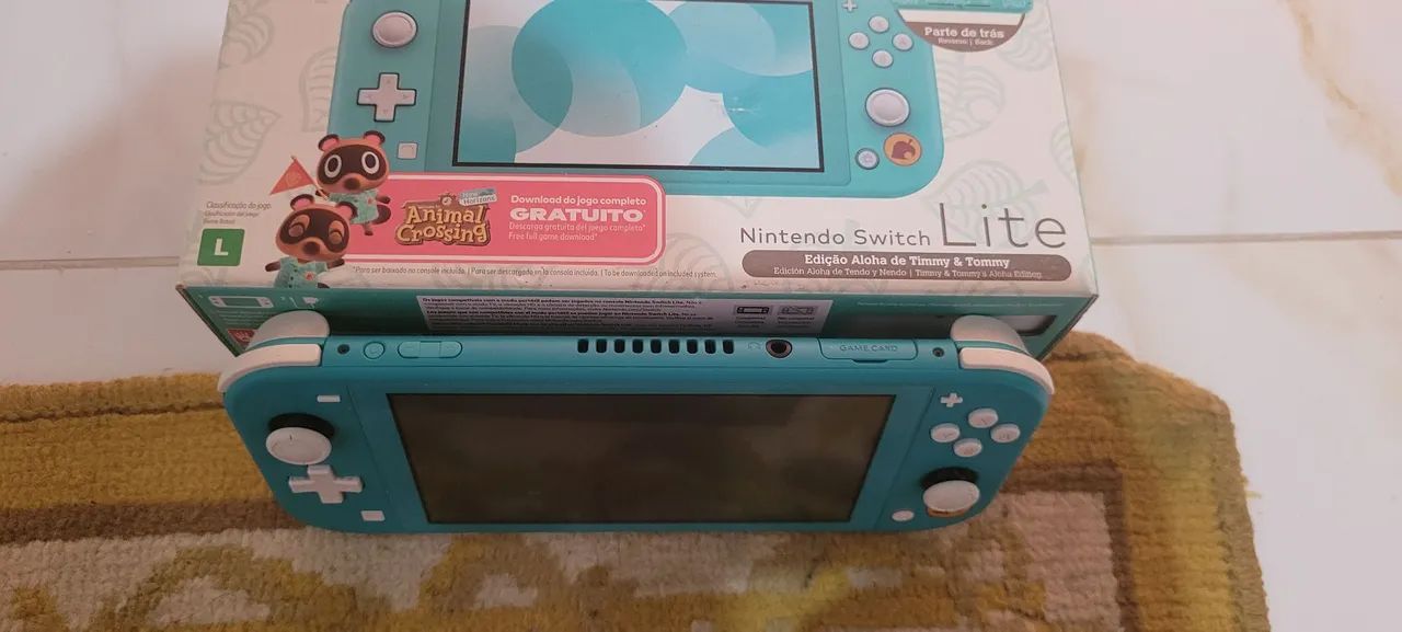Nitendo switch lite versão animal crossing original travado - Foto 3