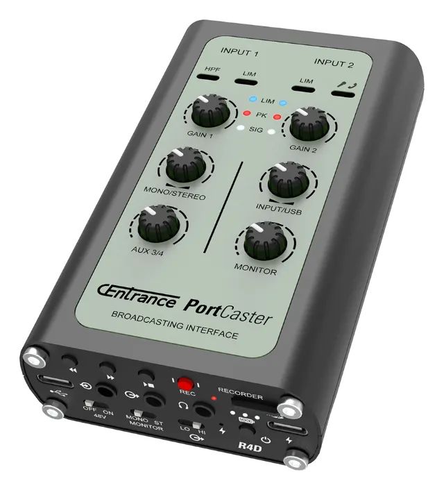 Centrance Portcaster (mixer Gravador Interface Preamp Mic)