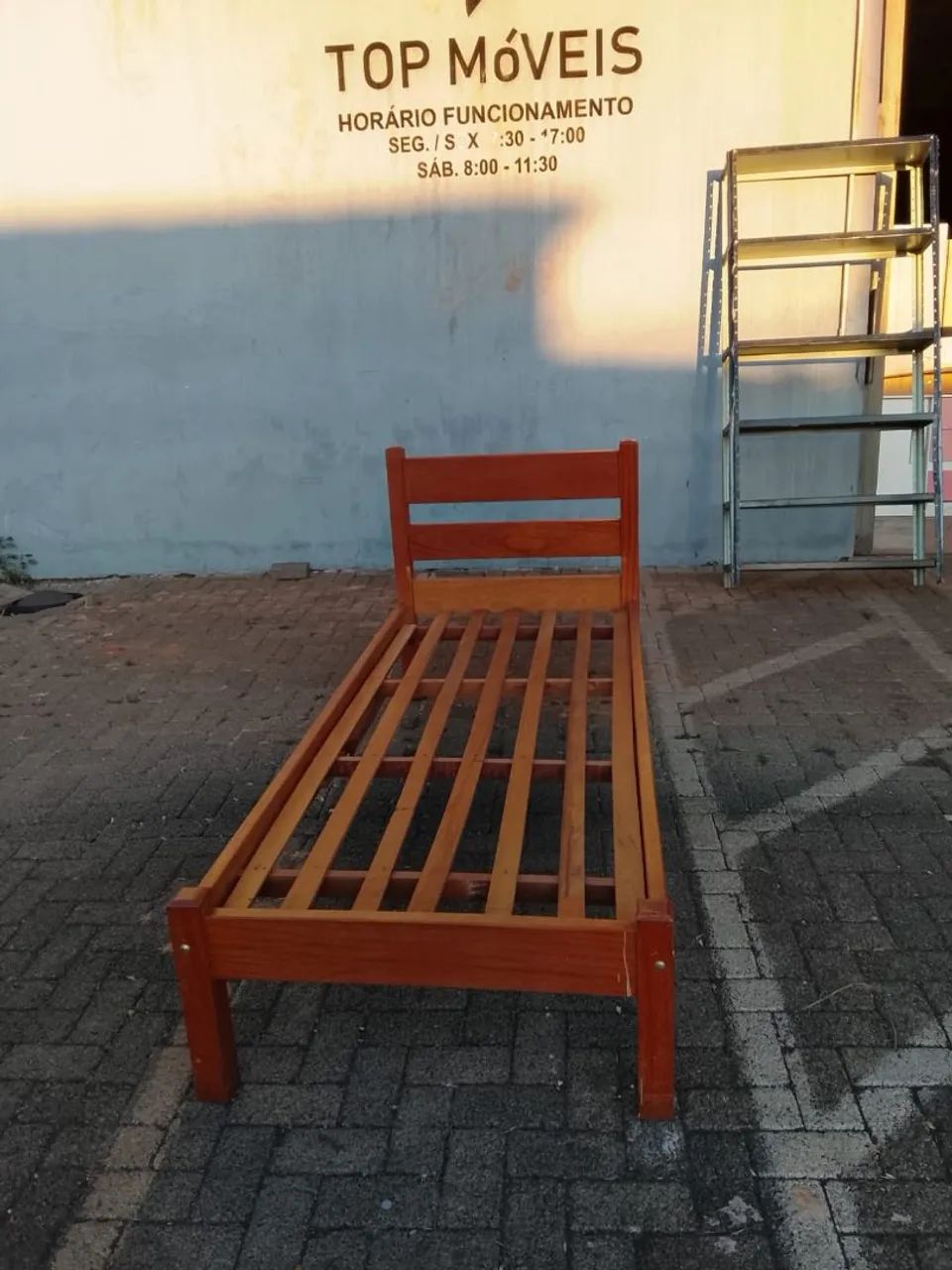 Cama solteiro madeira maciça USADA ENTREGA dentro de Uberlândia MG  - Foto 4