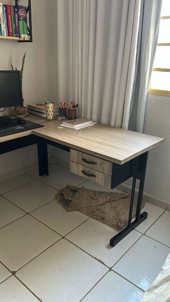 Mesa de escritório de 2 gavetas  - Foto 2