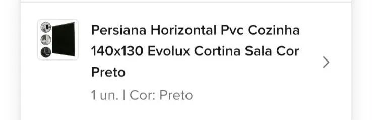 Persiana PVC preta - Foto 2