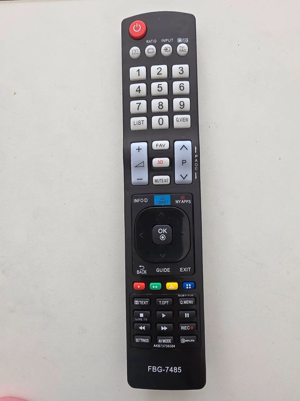 Controle remoto lg 