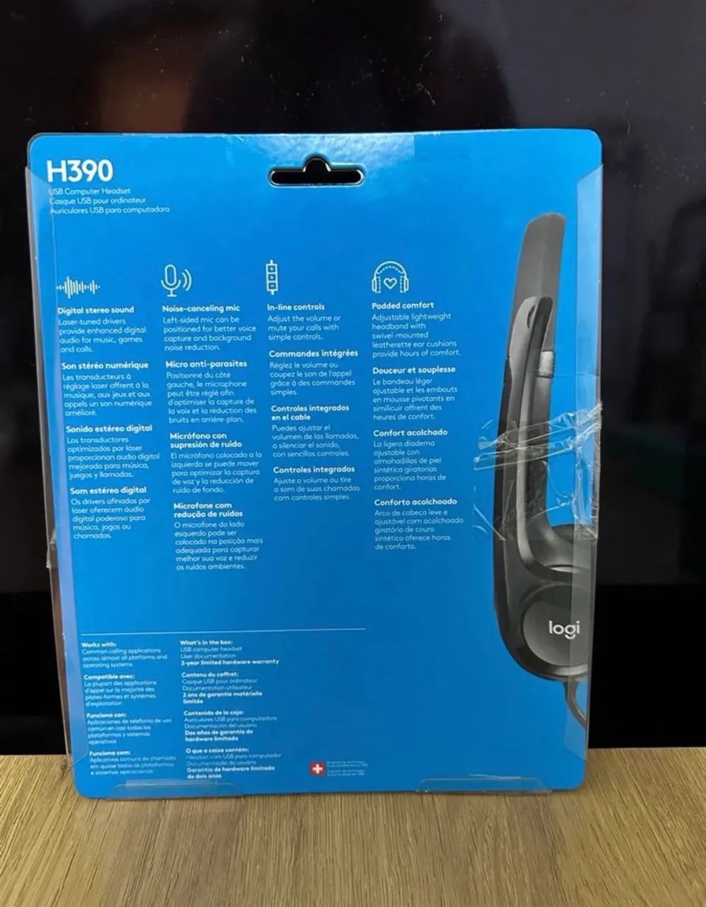 Headset com fio USB Logitech H390  - Foto 2