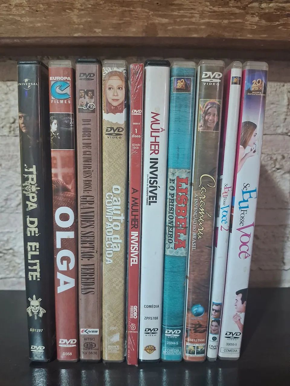 DVDs Filmes Nacionais lote com 10 filmes - Foto 2