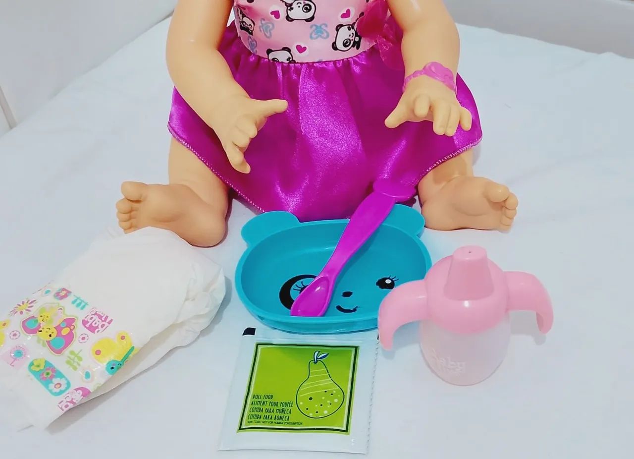 Baby Alive hora de comer morena  - Foto 3