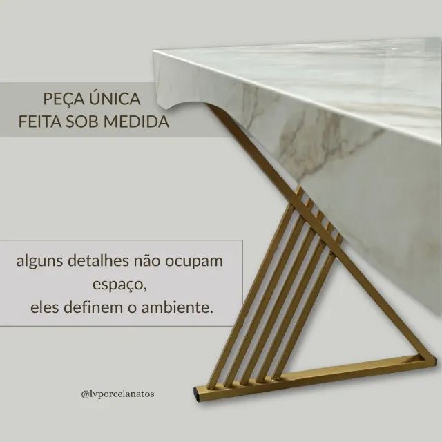 Mesa atendimento em porcelanato 120x60cm - Foto 3
