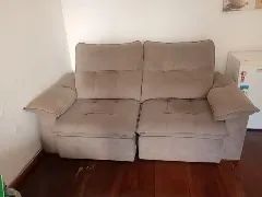 Sofá retrátil 3 lugares 