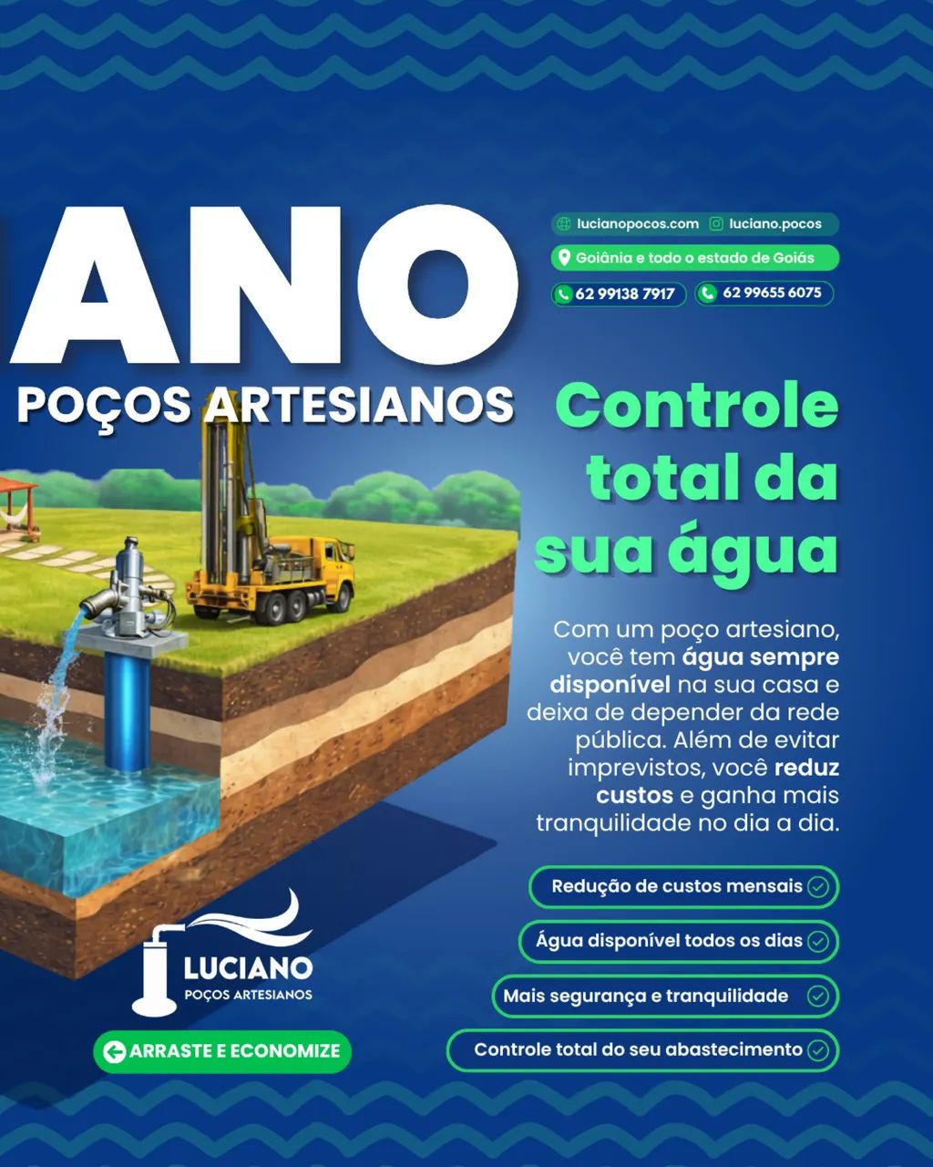 ? Promoção Maio | Poço Artesiano com Bomba Grátis em Goiânia - Foto 3