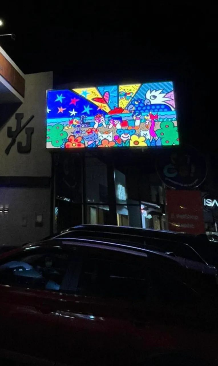 Painel de Led P5 Outdoor 4x2m - Foto 4
