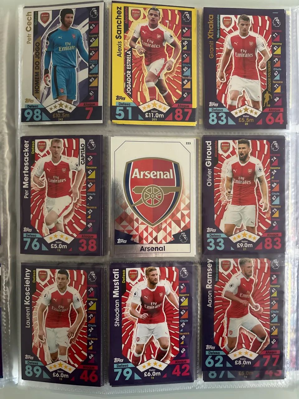 Card Premier league 2015/2016