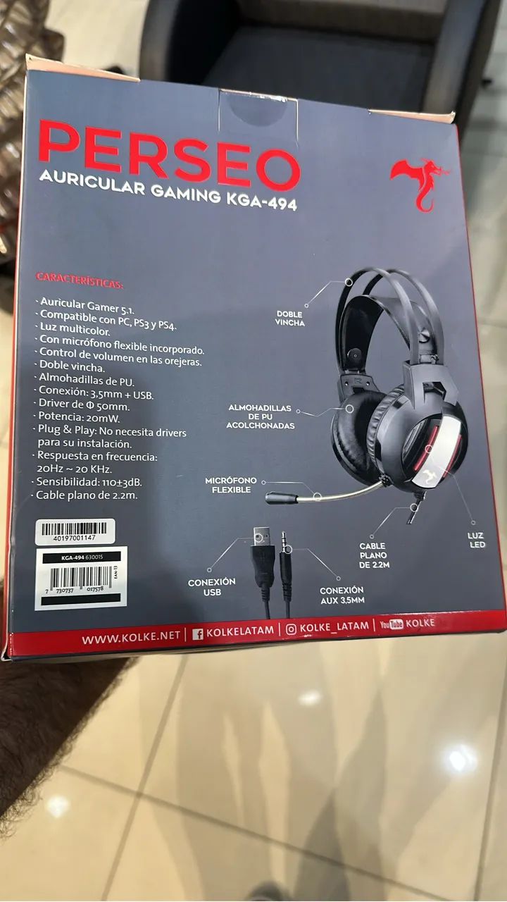 Head set gaming perseo - Foto 5