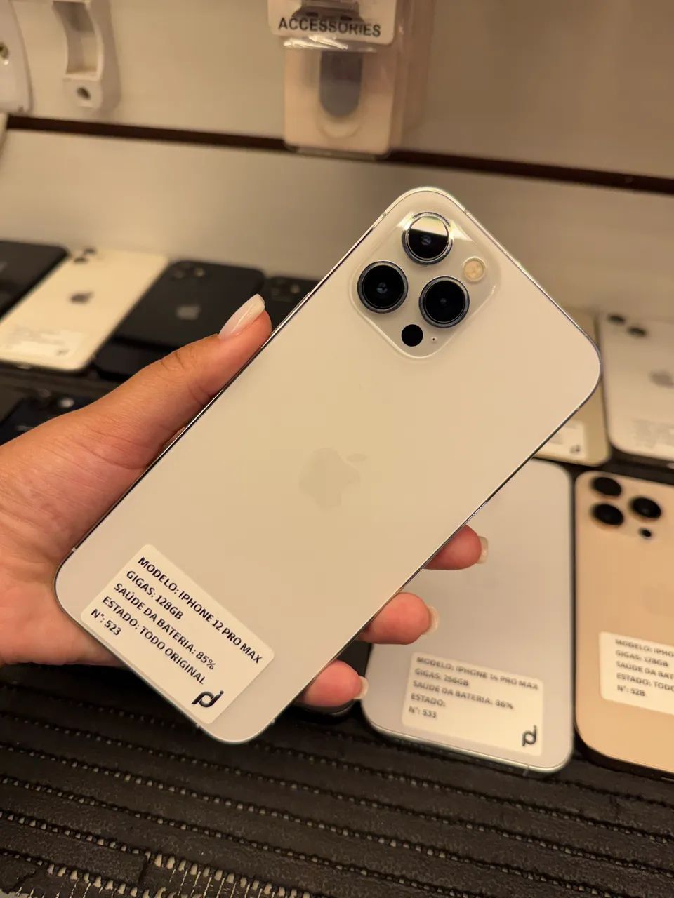 IPHONE 12 PRO MAX 128GB SEMINOVO - TODO ORIGINAL COM GARANTIA E