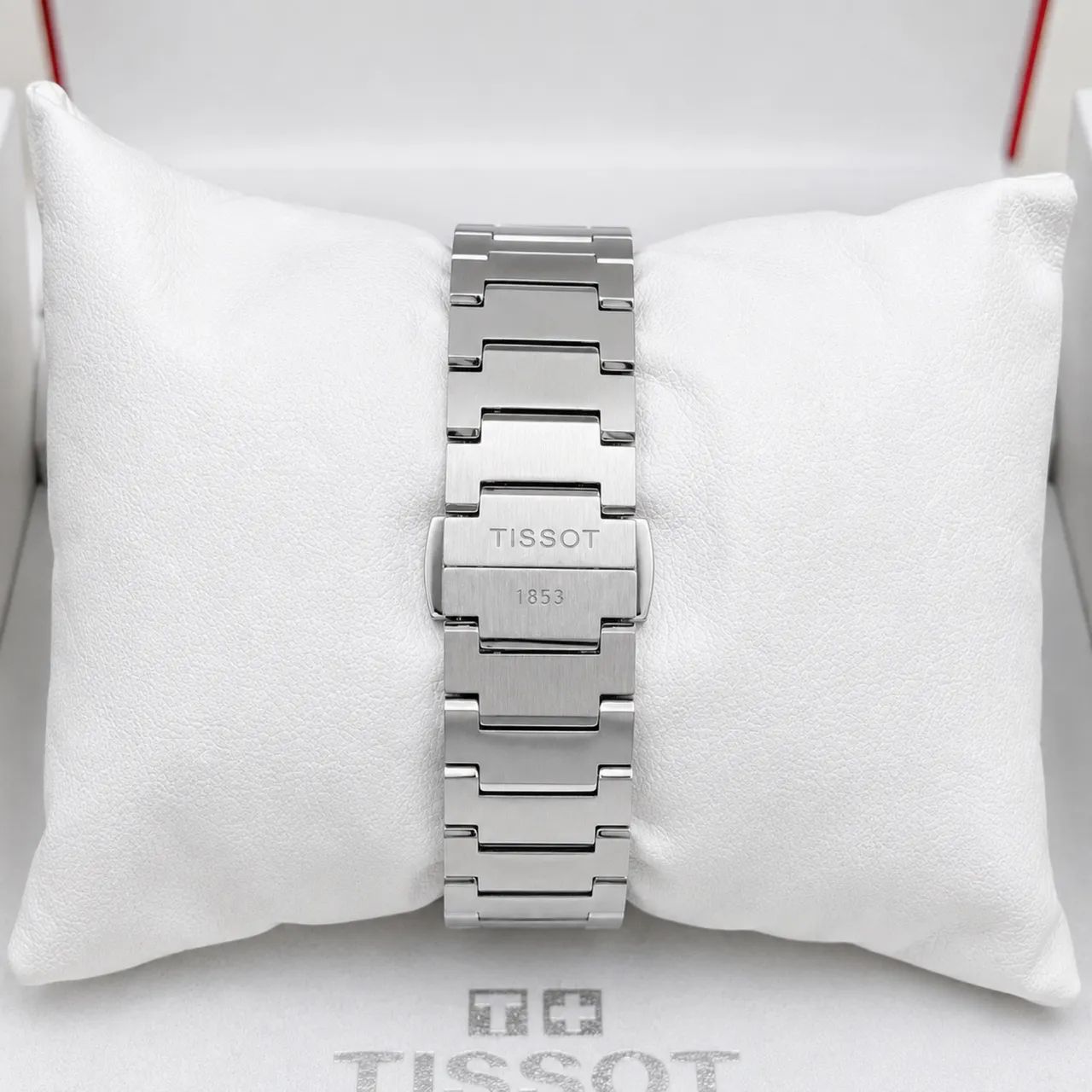 Tissot PRX 35mm Automático - Mostrador Waffle Branco  - Foto 4