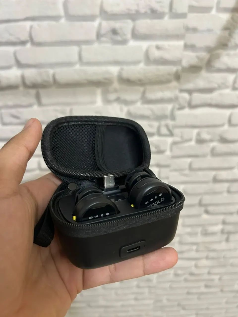 Microfone de Lapela Sem Fio A'Gold Pro (Modelo MCF-38) - Foto 3
