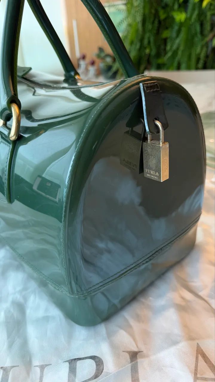 Bolsa Furla Candy Bag Original Verde - Foto 3