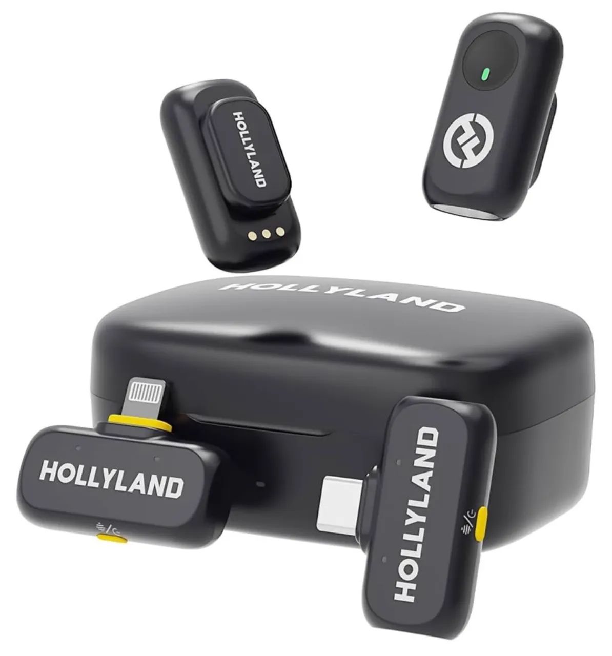 Microfone Hollyland Lark A1 Mini Combo - USB C + IPHONE