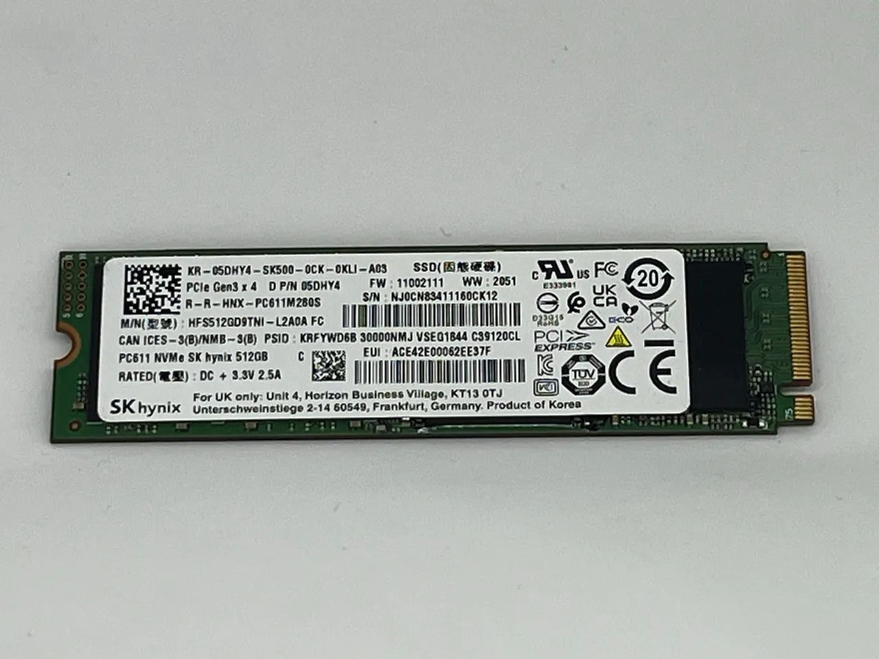 ②-WA524-SKhynix NVMe 512GB SSD 1点 SSD nvme m.2 512gb - Armazenamento - Jardim Cláudio, Cotia