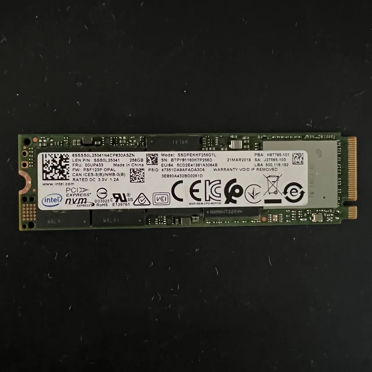 HD Intel M2 256Gb