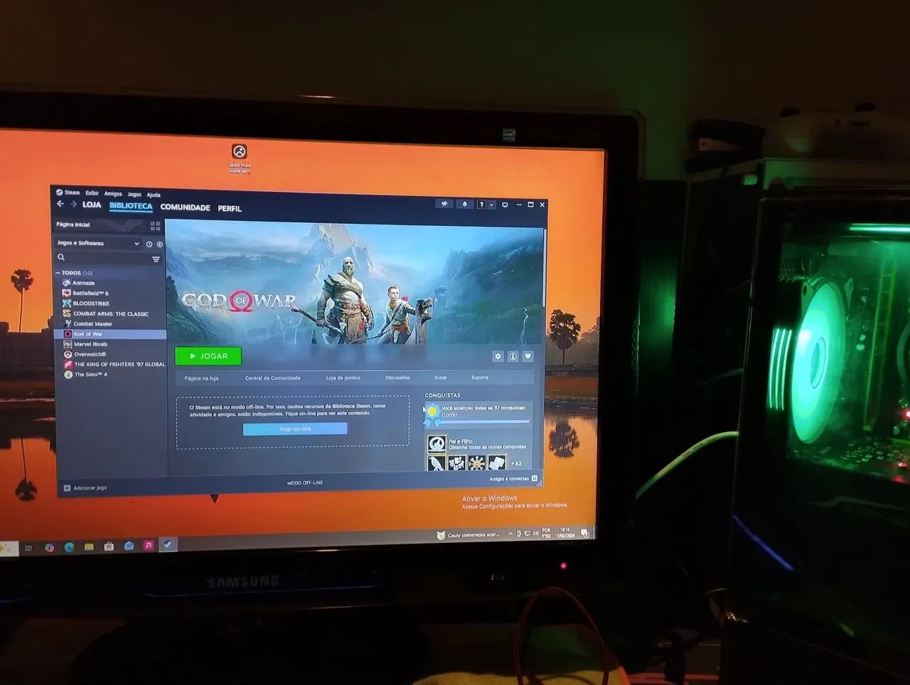 PC Gamer NOVO COMPLETO com GOW de brinde - Foto 3