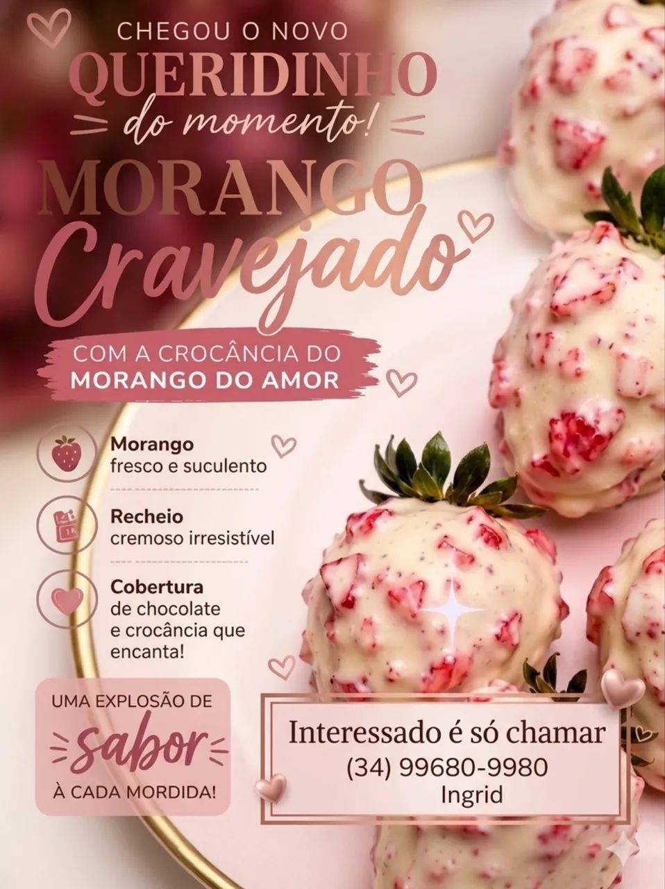 Morango cravejado  - Foto 2