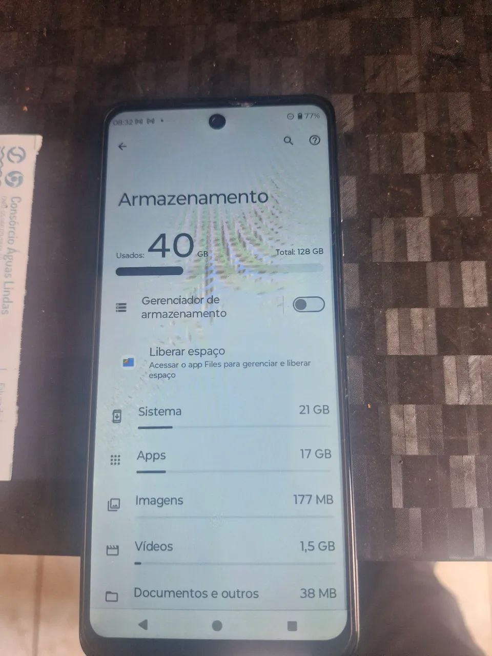 Vendo moto G 24 desapego funcionando perfeitamente 