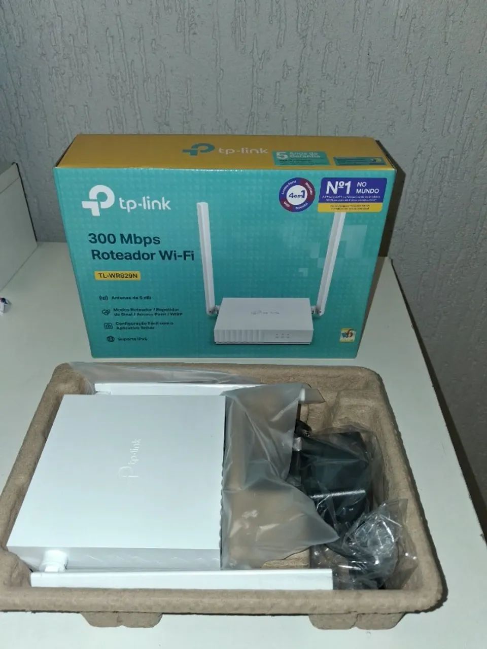Roteador TP-Link TL-WR829N seminovo - Foto 4