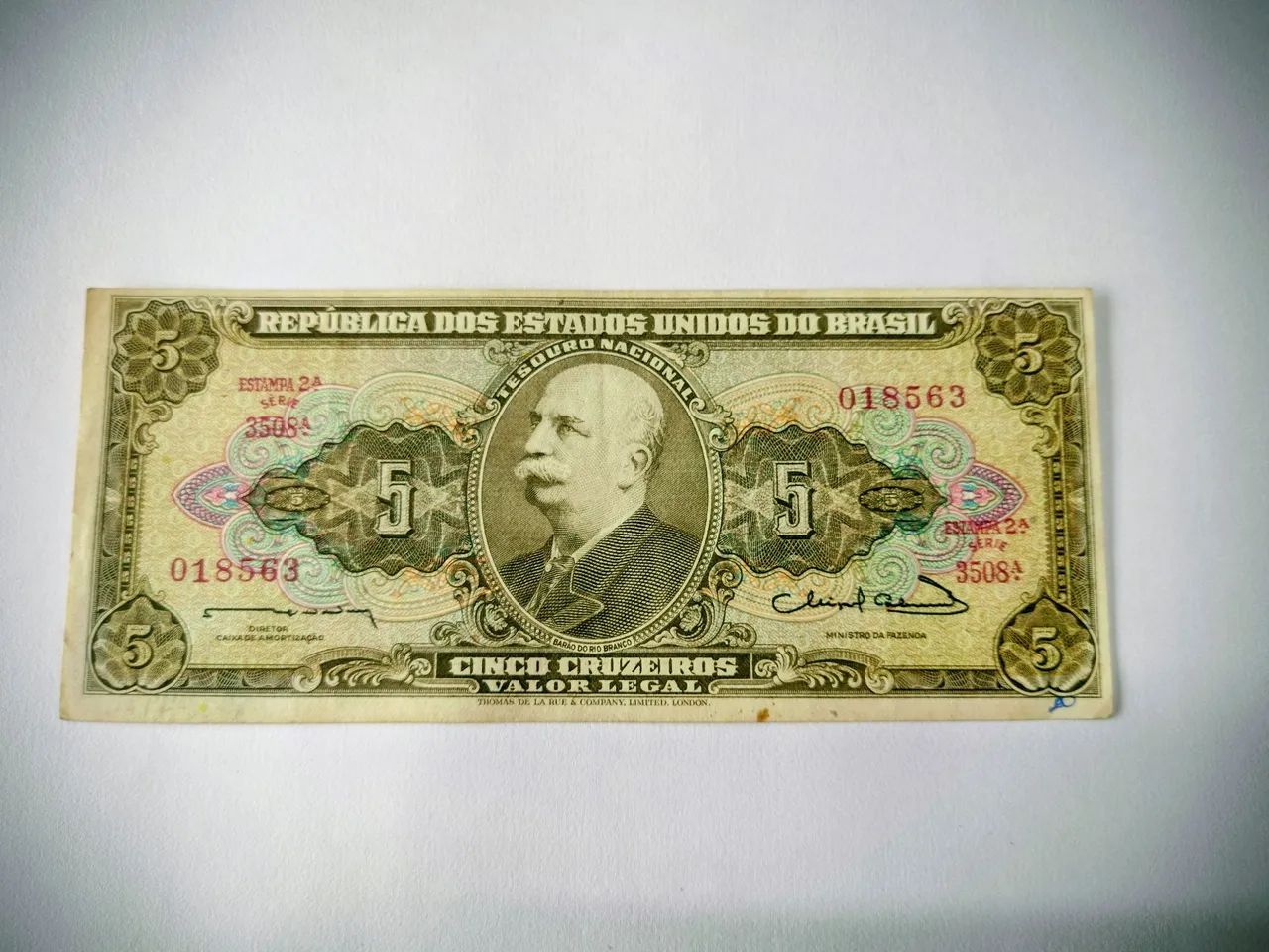 Cédula 5 cruzeiros 