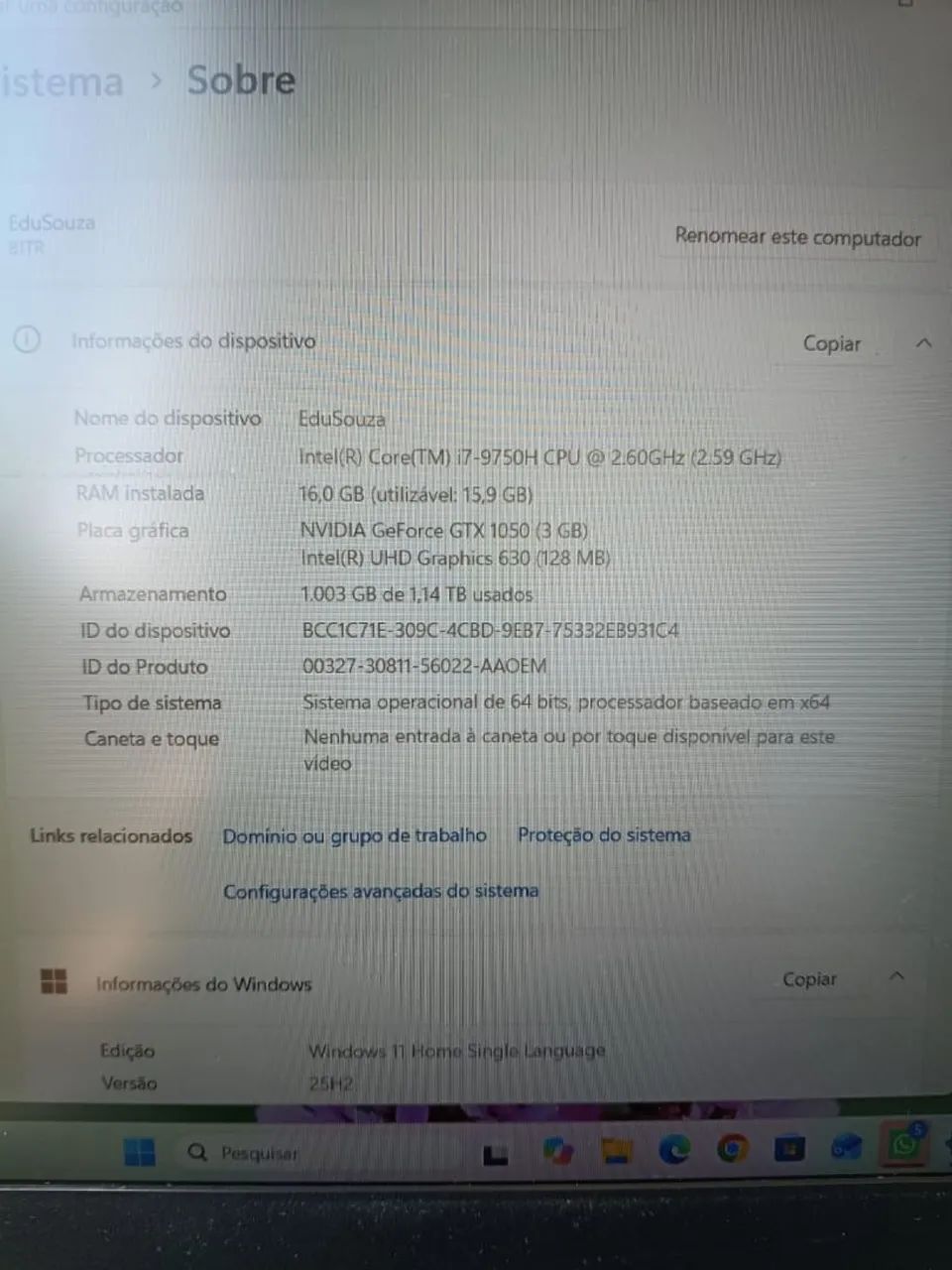 Notebook Lenovo Gamer Ideapad L340 - Foto 5