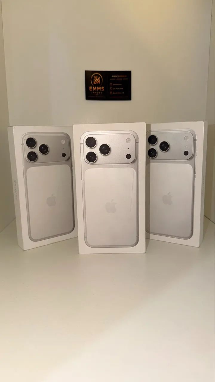 IPHONE 17 PRO MAX SILVER NOVO LACRADO 256GB - Foto 3