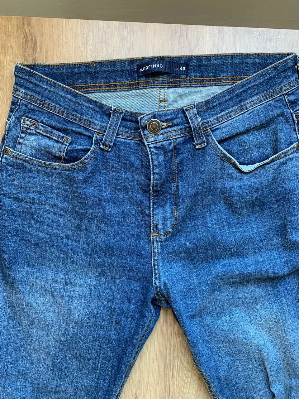 Calça Jeans Masculina Slim 40 - Foto 3
