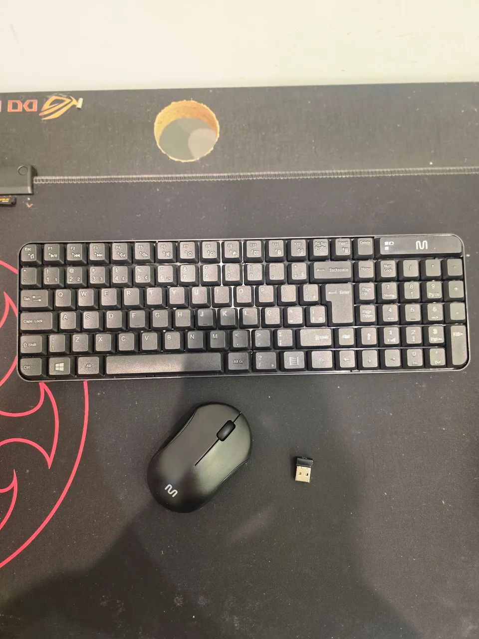 Kit mouse e teclado sem fio Multilaser Warrior CS200 - Foto 4