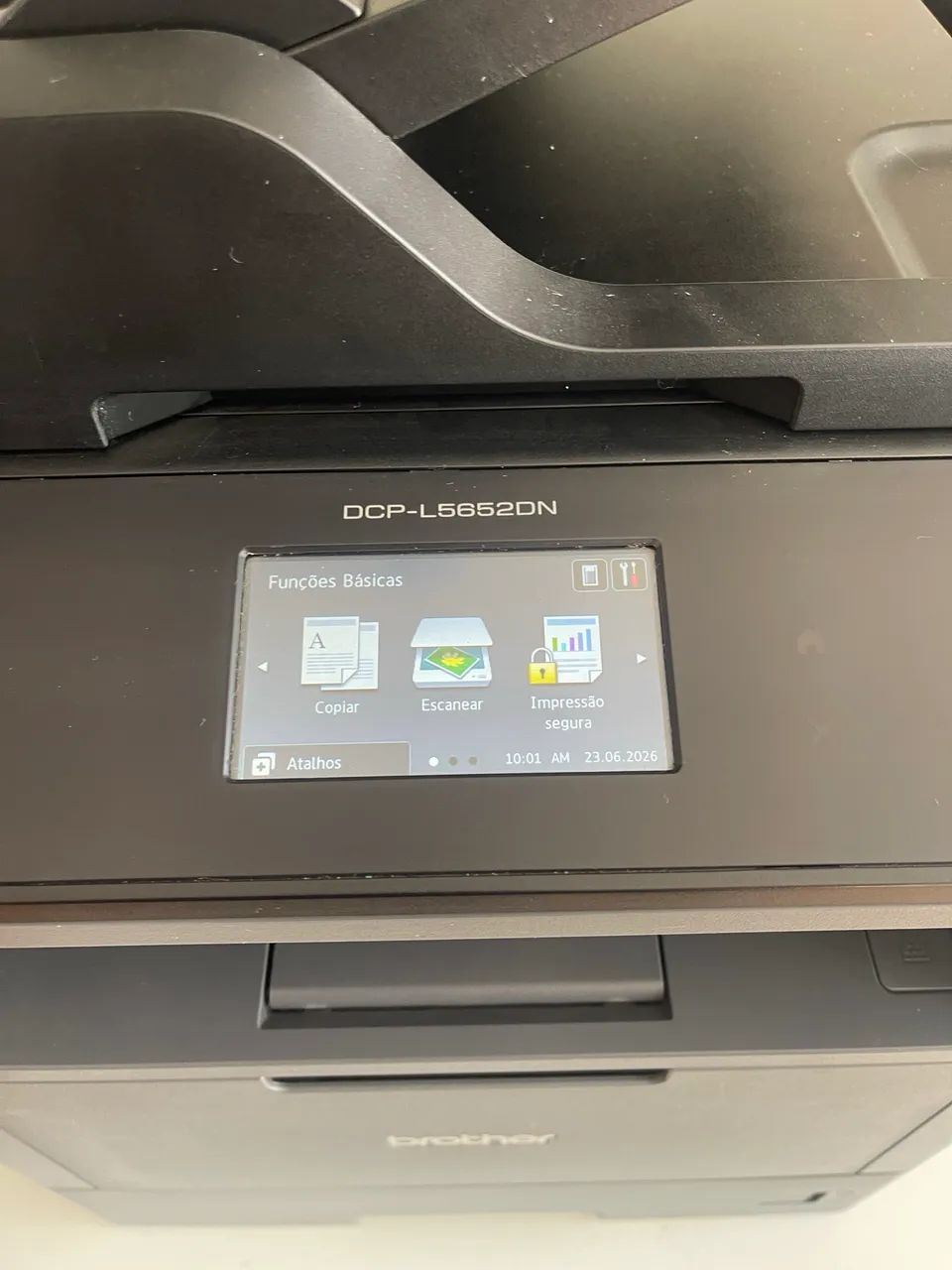 impressora multifuncional laser monocromática - Preta e branca Brother, DCP-L5652DN  - Foto 3