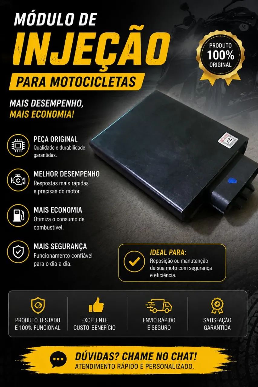 Módulo de Injeção Eletrônica para Moto - Original e Funcionando Perfeitamente