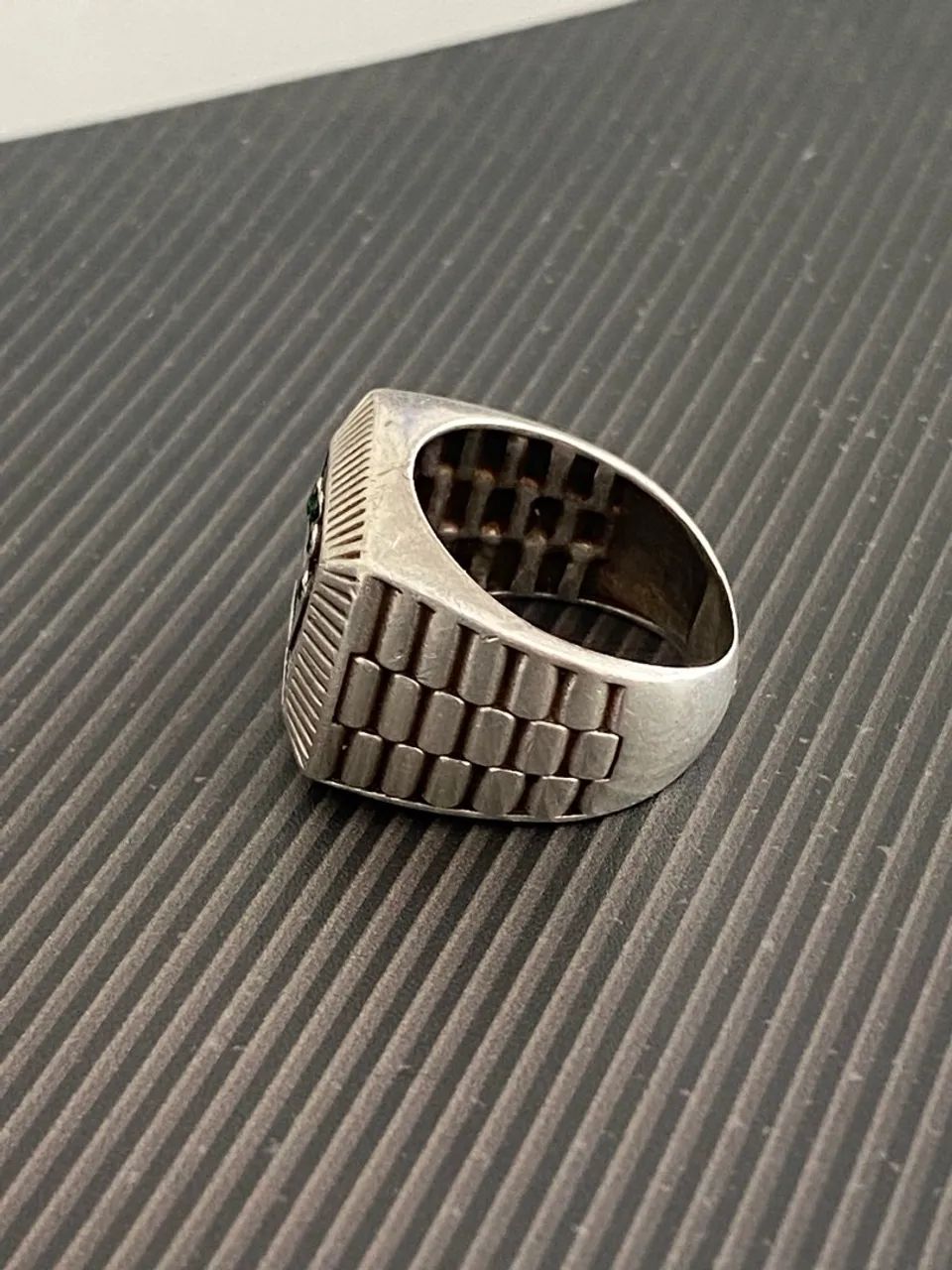 Prata 925 Anel Rolex 14G - Foto 5