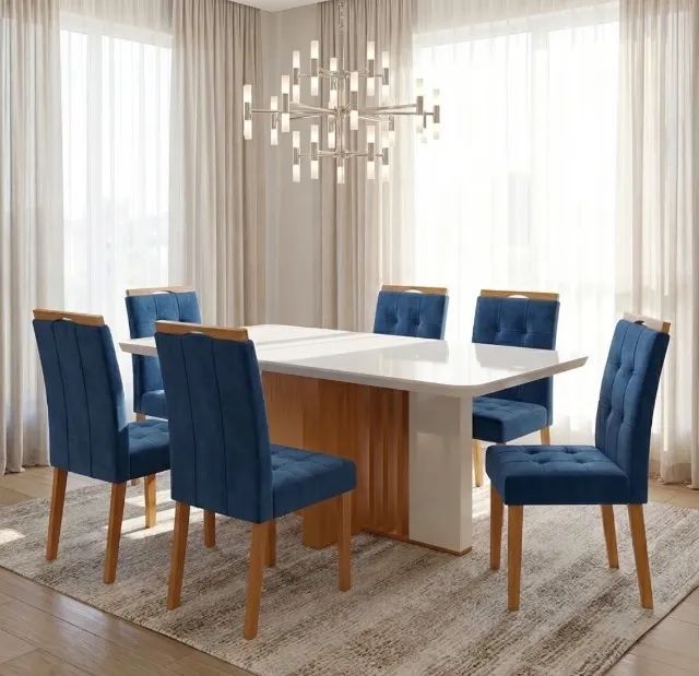 Conjunto de Jantar Bréscia 6 Lugares