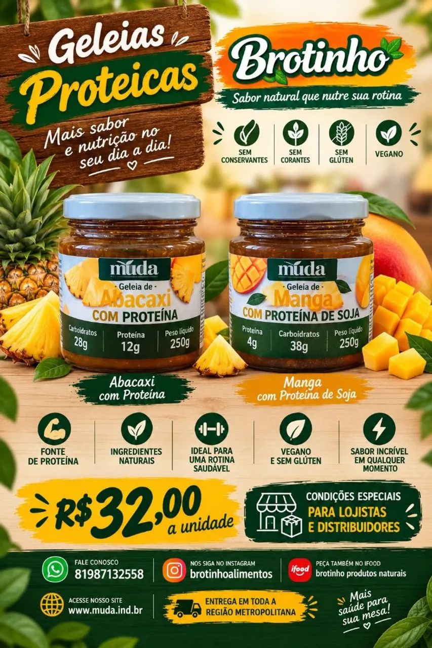 Geleias tradicionais, zero e proteícas - Foto 2