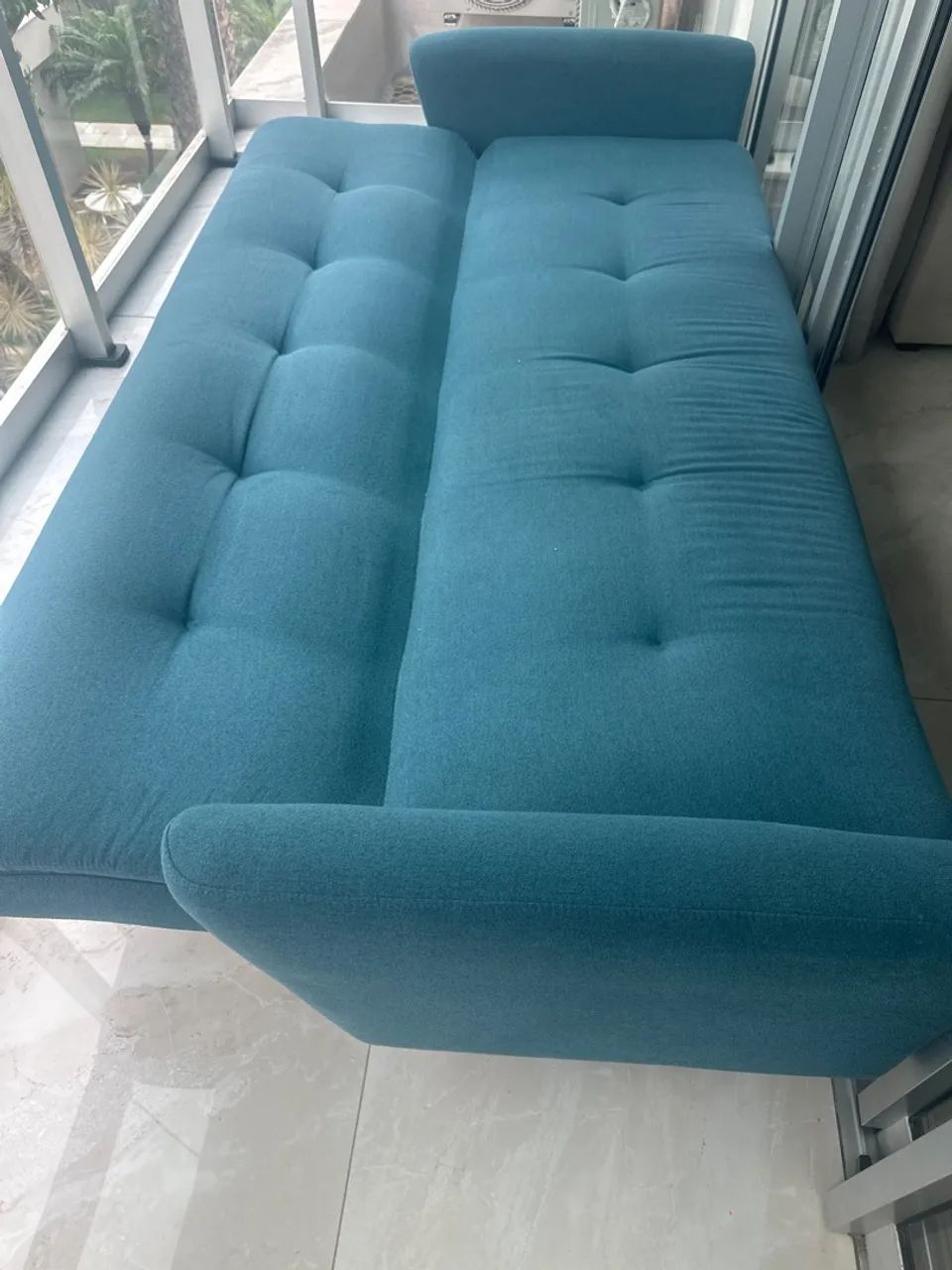 Sofá cama ótimo estado Azul 1,70m - Foto 4