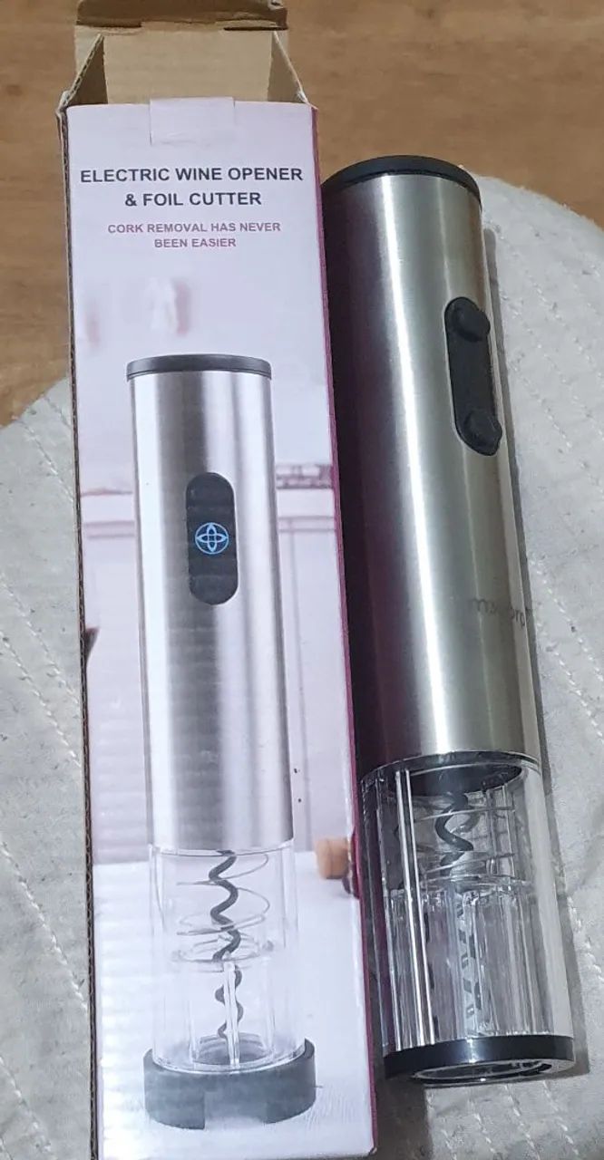 Abridor elétrico vinho