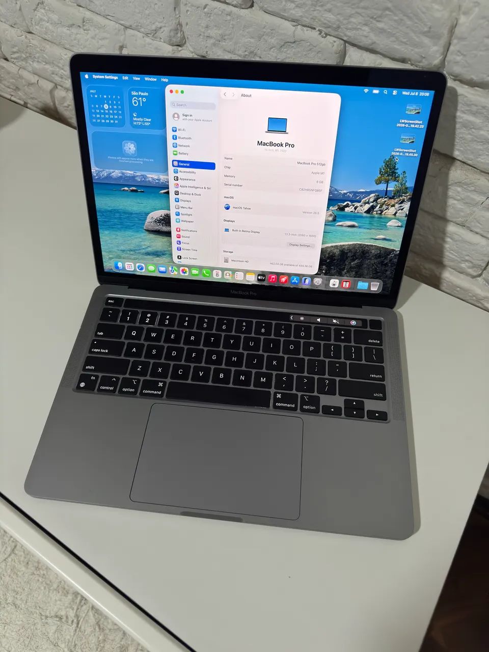 MACBOOK PRO 2020 M1 / 512GB SSD / Touch Bar  - Foto 4