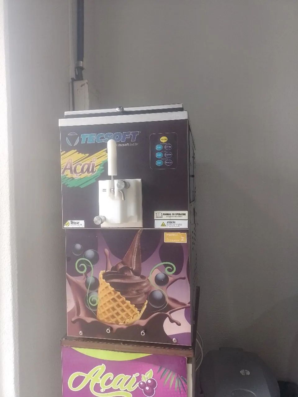 Máquina sorvete açaí tecsoft 