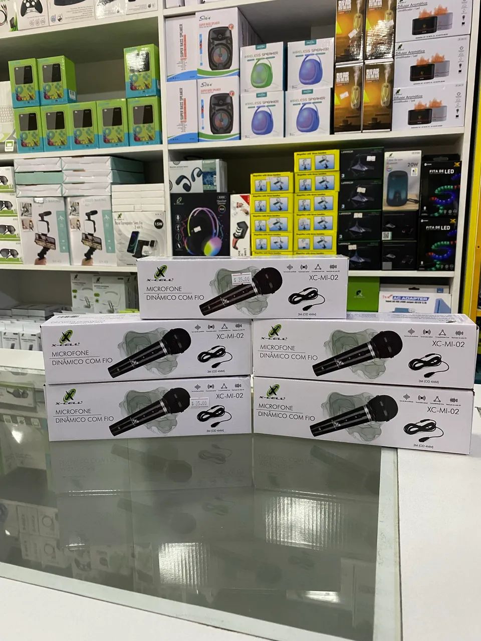 Microfone com fio