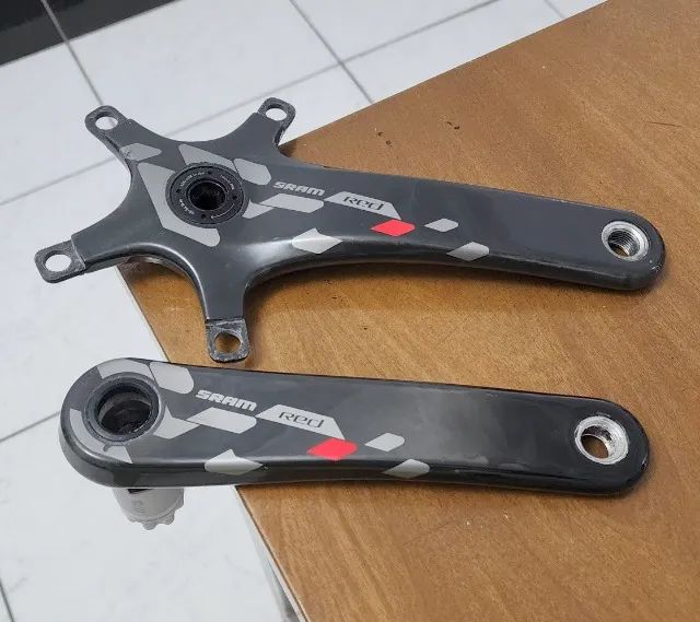 Pedivela Speed de Carbono - Sram Red 172,5 - BB30 BCD130 - Braços - Foto 3