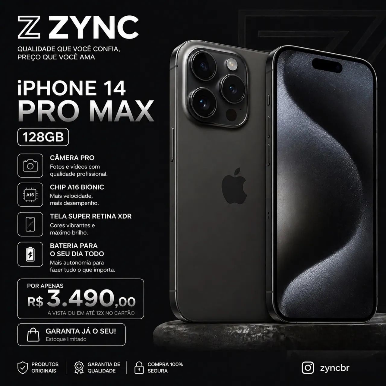 iPhone 14 Pro Max 128GB - Celulares e Smartphones - Cabula VI